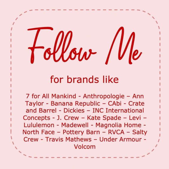 FOLLOW ME FOR BRANDS LIKE.... - Picture 1 of 1